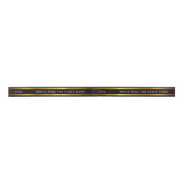Elegant Metal Schwarz und Gold Schimmer Weiß Typo Satinband