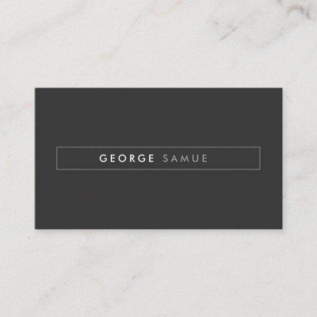 Elegant Minimal Business Branding Visitenkarte (Vorderseite)
