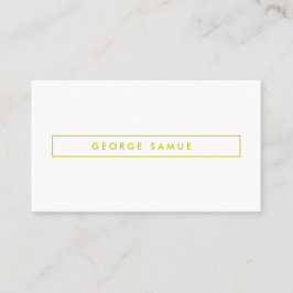 Elegant Minimal Business Branding Visitenkarte