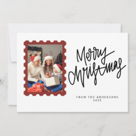 Elegant Minimal Christmas | Modern Family Photo Feiertagskarte