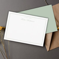 Elegant Minimal Classic Script Sage Green