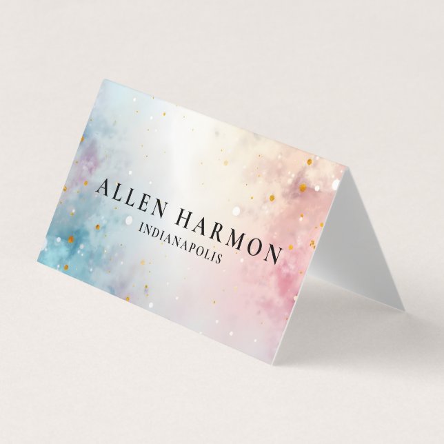 Elegant Minimal Custom Family Name | 5-Minute Edit Visitenkarten (Vorderseite)