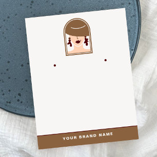 Elegant Minimal Holder für Designer-Schmuckskript Visitenkarte