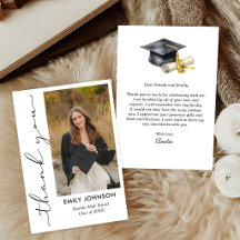 Elegant Minimal Minimalist Graduation