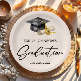 Elegant Minimal Minimalist Graduation Pappteller