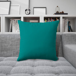 Elegant Minimal Verdigris Tiefsee Grün Kissen