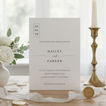 Elegant Minimal Wedding Invitation