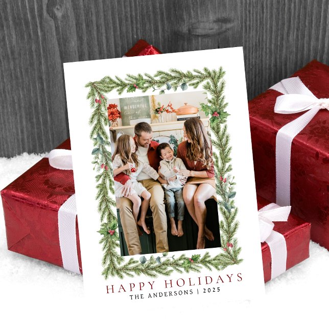 Elegant Minimal Weihnachten | Moderne Familie 1 Fo (Von Creator hochgeladen)