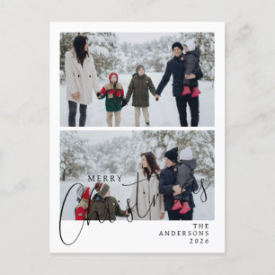 Elegant Minimal Weihnachten   Moderne Familie 2 Fo
