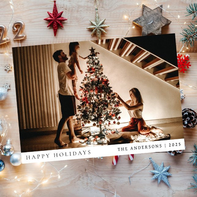 Elegant Minimal Weihnachten | Modernes Familienpor (Von Creator hochgeladen)