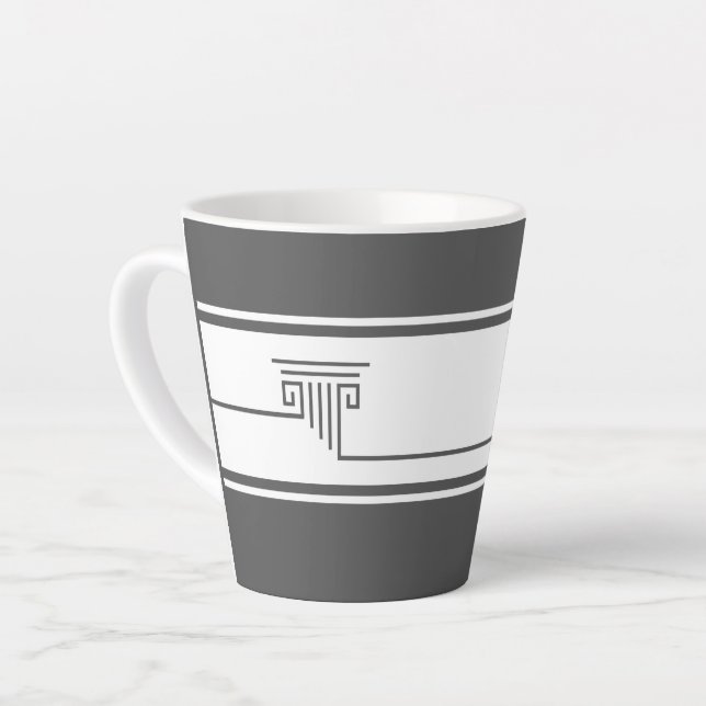 Elegant Minimalist Latte Mug Milchtasse (Linke Ecke)