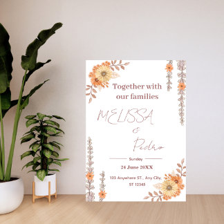 Elegant Minimalist Modern Wedding Invitation Einladung