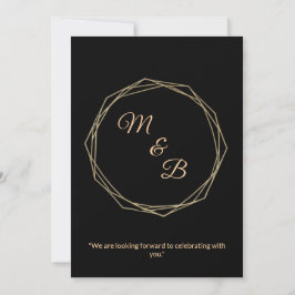"Elegant Minimalist Wedding Invitation" Einladung
