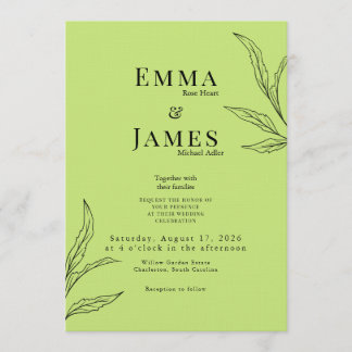 Elegant Minimalist Wedding Invitation | Modern Einladung