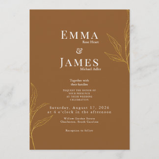 Elegant Minimalist Wedding Invitation | Modern Einladung