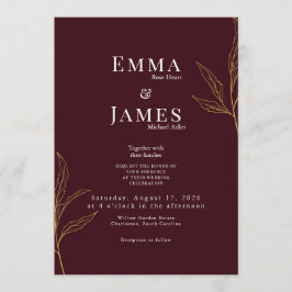 Elegant Minimalist Wedding Invitation | Modern Einladung