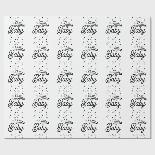 Elegant Minimalist Wrapping Paper Geschenkpapier (Flach)