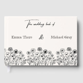 Elegant Minimalistic Wedding Guest book Gästebuch