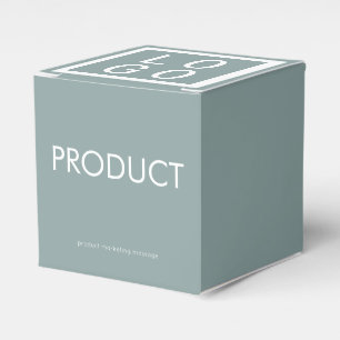 ELEGANT MINIMALISTISCH ADD LOGO SAGE GRÜNES PRODUK GESCHENKSCHACHTEL