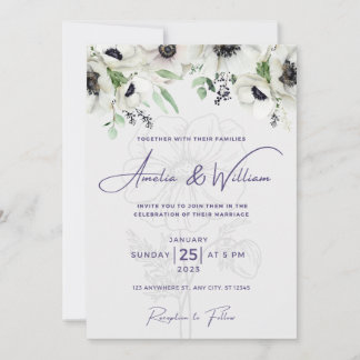 Elegant Minimalistisch, einfach, elegant, klassisc Einladung