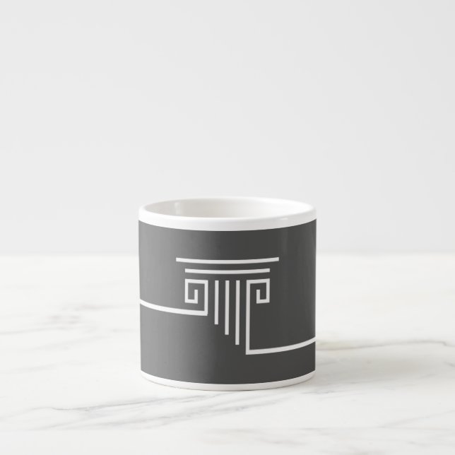 Elegant Minimalistisch Espressotasse (Vorderseite)