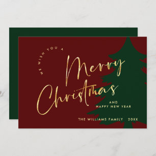 Elegant Minimalistisch frohe Weihnachtsgrüße Feiertagskarte