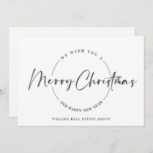 Elegant Minimalistisch frohe Weihnachtsgrüße