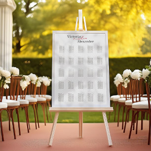 Elegant Minimalistisch mit Red Accents Seating Cha Poster