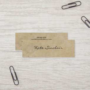 Elegant Minimalistisch modern stilvoll Mini Visitenkarte