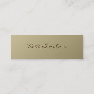 Elegant Minimalistisch modern stilvoll Mini Visitenkarte