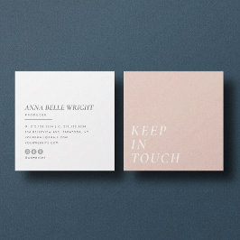 elegant | Minimalistisch Moderne Typografie Einfac Quadratische Visitenkarte