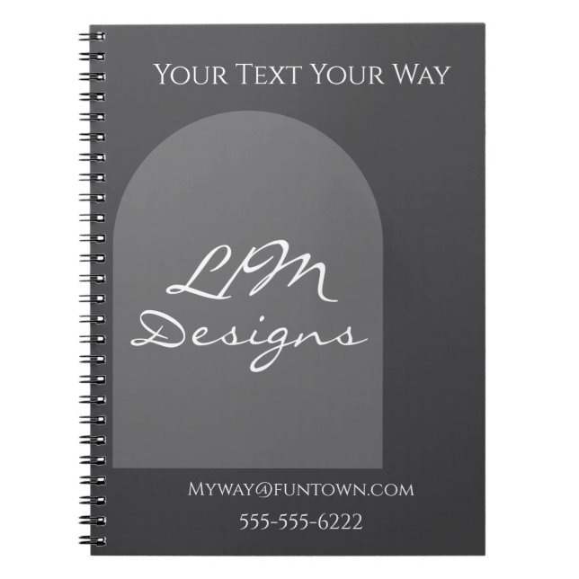 Elegant Minimalistisch Notizblock (Vorderseite)