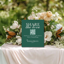 Elegant Minimalistisch Share the Liebe Wedding Has Sockelschild