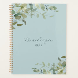 Elegant Minimalistische blaue Vegetation Planer