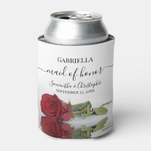 Elegant Mirrored Rote Rose Trauzeugin Wedding Dosenkühler