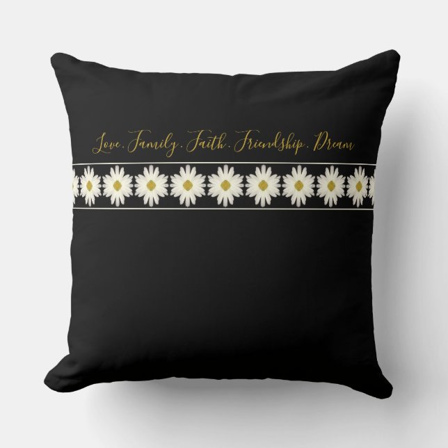 Elegant mit Inspirierend Typografie Kissen (Vorderseite)