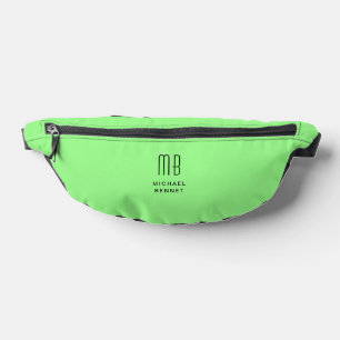 Elegant Mit Monogramm Green Bauchtasche