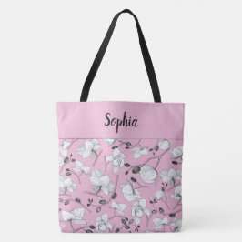 Elegant mit schwarz-weiß Orchideen chic cameo pink