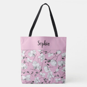 Elegant mit schwarz-weiß Orchideen chic cameo pink