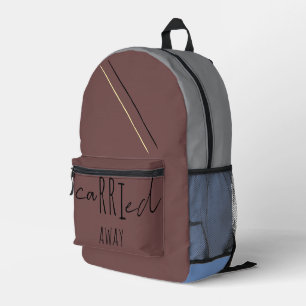 Elegant Mitgenommen Alltag Druck Schnitt Nähen Bedruckter Rucksack