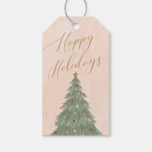 Elegant Mitte Jahrhundert Weihnachtsbaum Geschenkanhänger