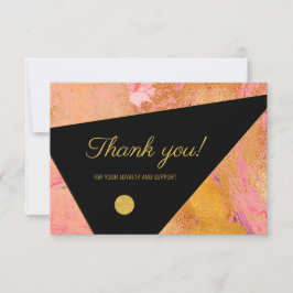 Elegant modern bedanken Sie sich für die Kundennot Dankeskarte