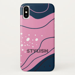 Elegant & modern Blau & Rosa Case-Mate iPhone Hülle