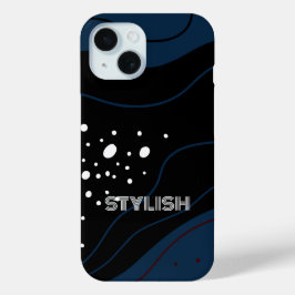 Elegant & modern blau & weiß Case-Mate iPhone hülle