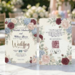 Elegant Modern Botanical All In One QR Code Einladung<br><div class="desc">Streamline your garden ceremony with this contemporary greenery design, featuring soft foliage, crisp typography, and a seamless digital response scan.This layout establishes a clear, functional visual hierarchy, utilizing a clean white and sage green color palette to frame the central digital response block. Soft watercolor foliage borders the upper and lower...</div>