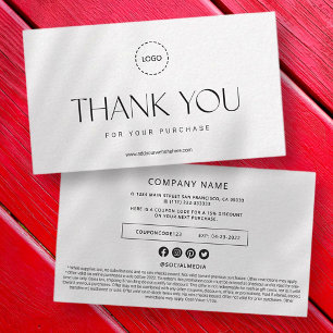 Elegant Modern Business Promo Coupon Ad Kampagne Mitteilungskarte