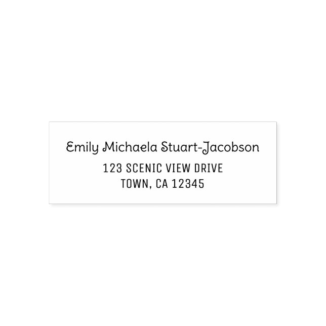 Elegant Modern Casual Contemporary Handwriting  Permastempel (Design)