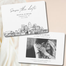 Elegant Modern Charlotte Save the Date