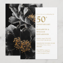Elegant Modern Chic Floral 50 Jahre alt