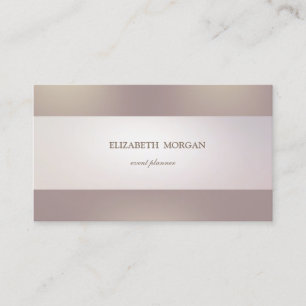Elegant Modern Chic Sophisticated, Gestreift Visitenkarte
